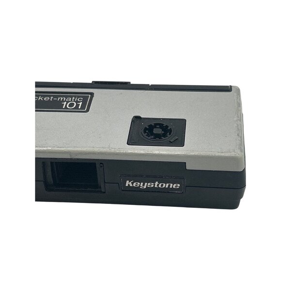 Vintage Keystone Pocket-Matic 101 Camera With Black Leatherette Case UNTESTED - Picture 2 of 5